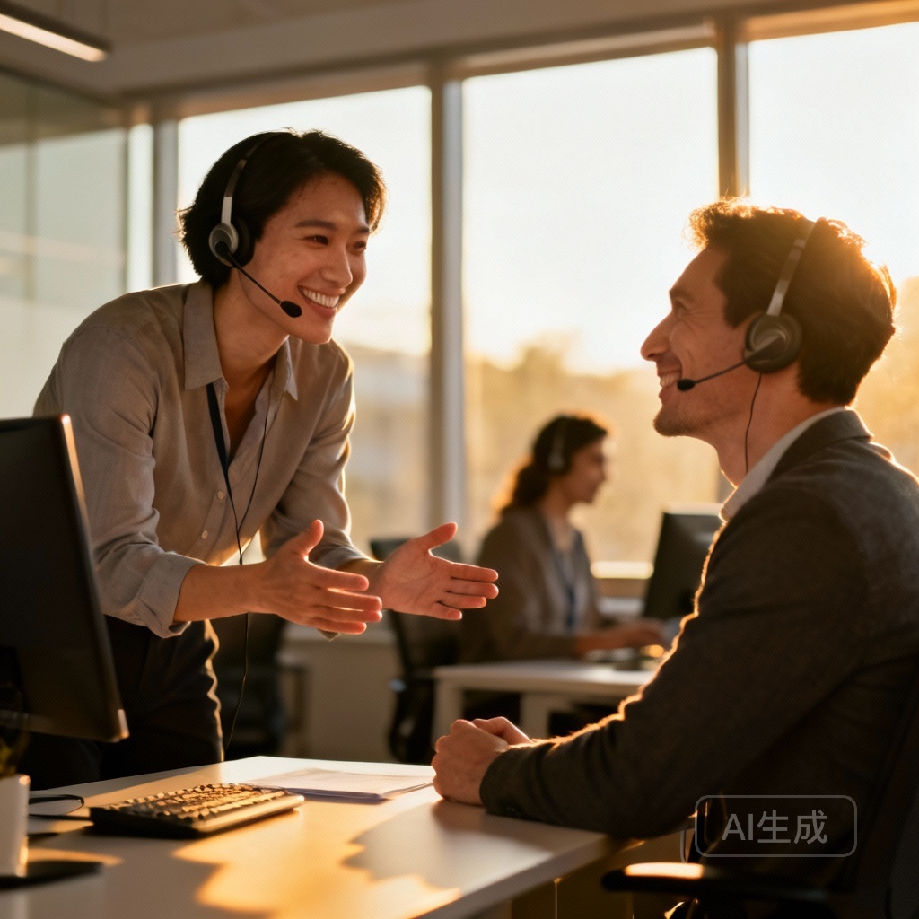 技术支持团队为客户提供服务