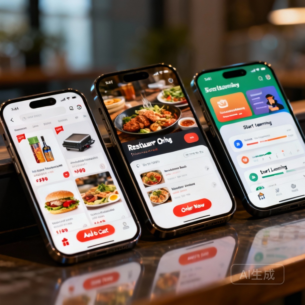电商、餐饮与教育小程序示例